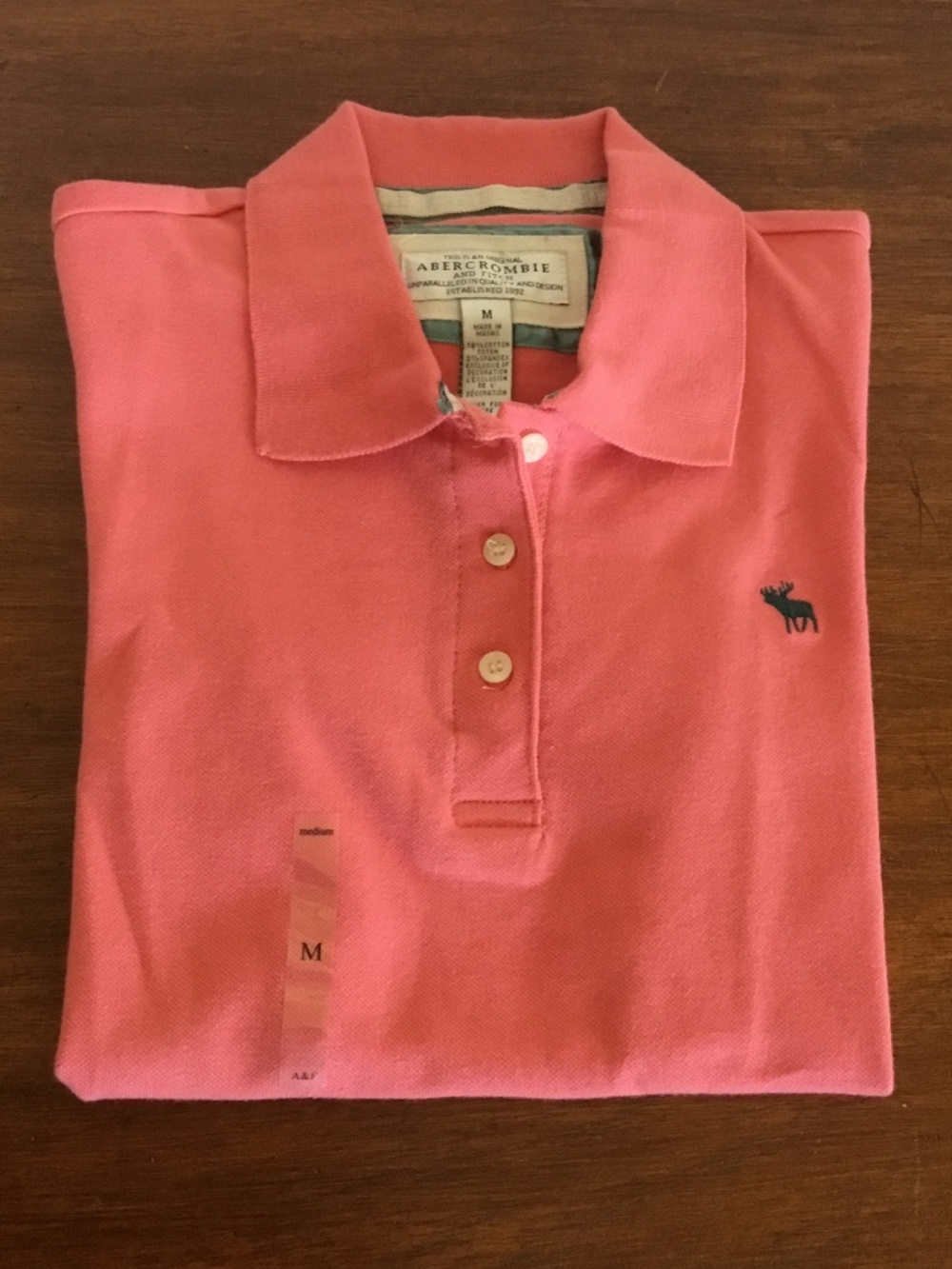 NWT Abercrombie and Fitch Women’s Pink Polo